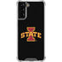 Iowa State University Primary Logo Black Galaxy S21 FE Clear Case